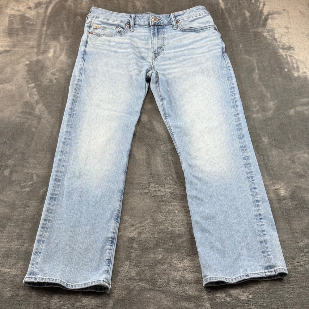 American Eagle Original Bootcut Airflex+ Light Wash Denim Jeans 31x29.5